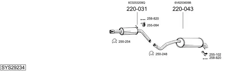 BOSAL SYS29234
