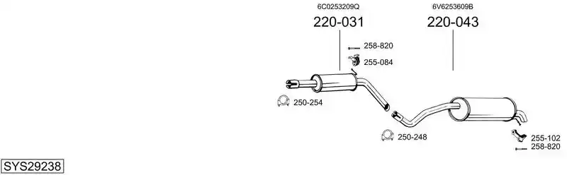 BOSAL SYS29238