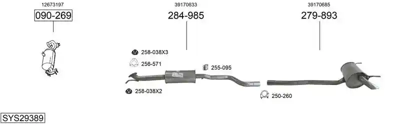 BOSAL SYS29389