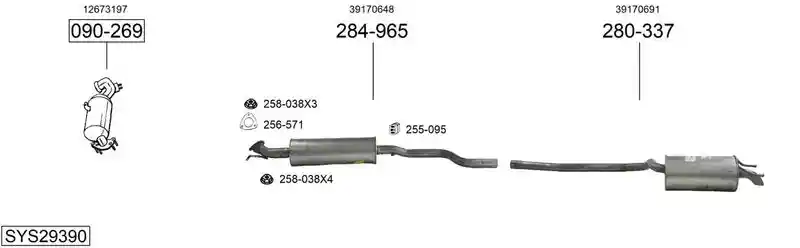BOSAL SYS29390