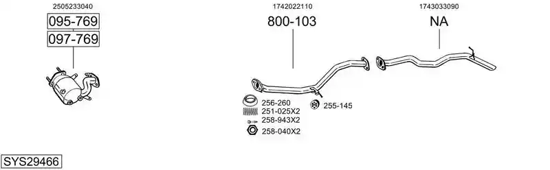 BOSAL SYS29466