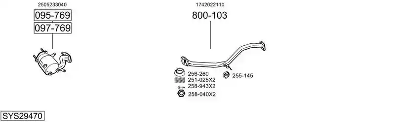 BOSAL SYS29470