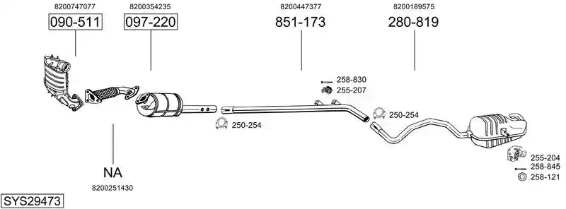 BOSAL SYS29473