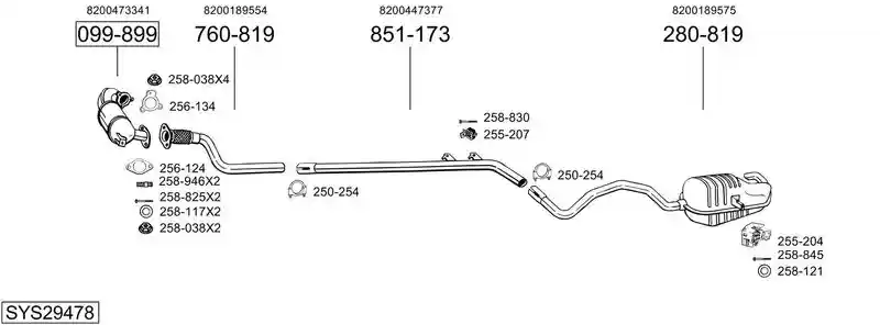 BOSAL SYS29478
