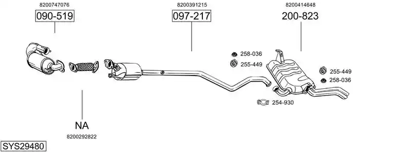BOSAL SYS29480