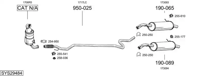 BOSAL SYS29484