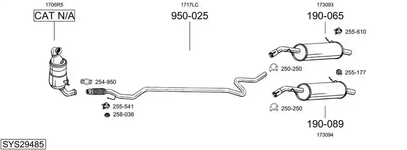 BOSAL SYS29485