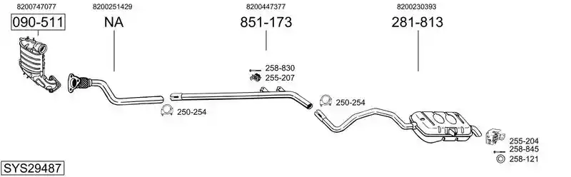 BOSAL SYS29487