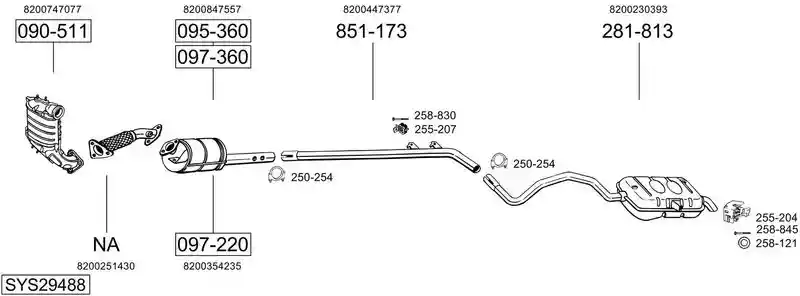 BOSAL SYS29488