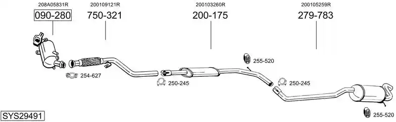 BOSAL SYS29491
