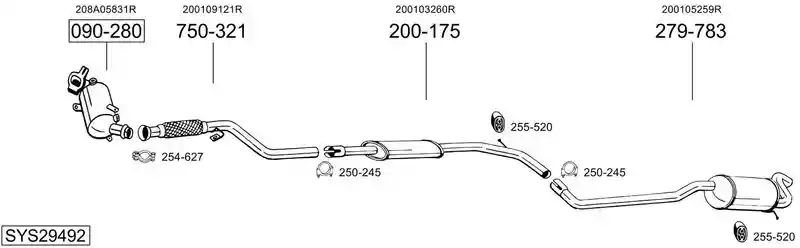 BOSAL SYS29492