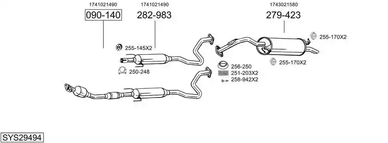 BOSAL SYS29494