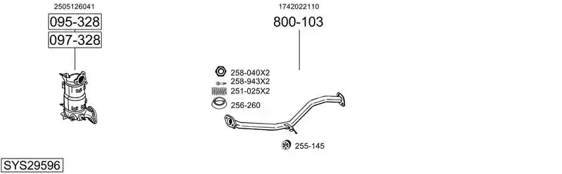 BOSAL SYS29596