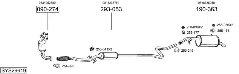 BOSAL SYS29619