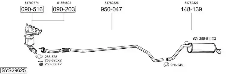 BOSAL SYS29625
