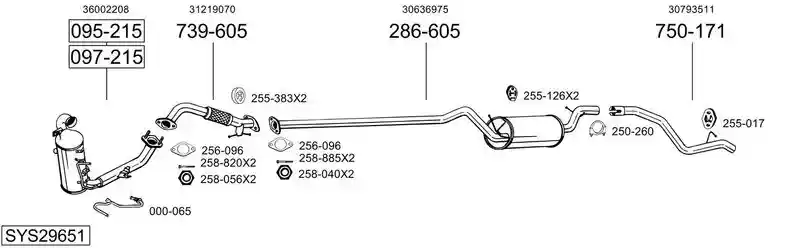 BOSAL SYS29651