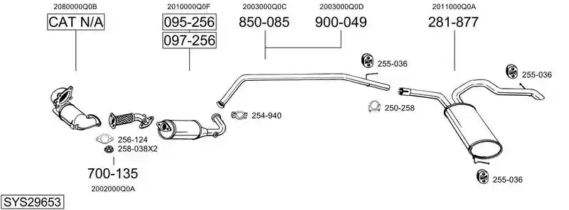 BOSAL SYS29653