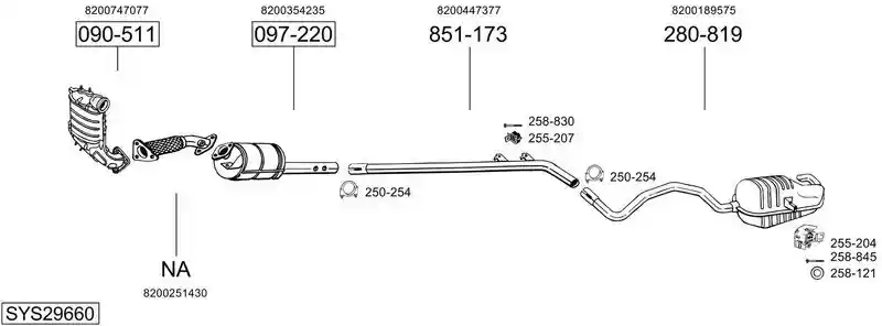 BOSAL SYS29660