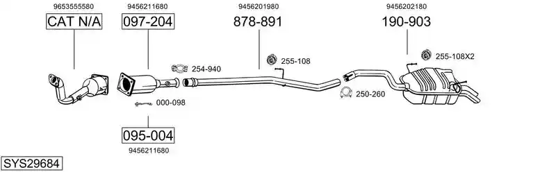 BOSAL SYS29684