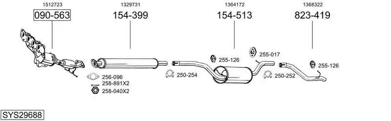 BOSAL SYS29688