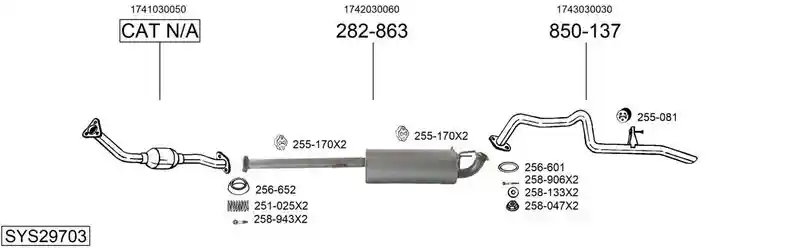 BOSAL SYS29703