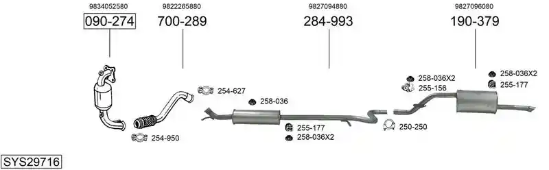 BOSAL SYS29716