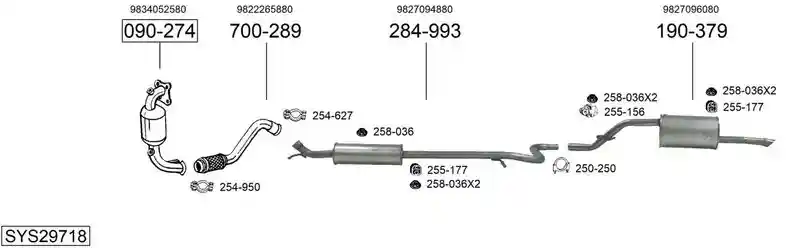 BOSAL SYS29718