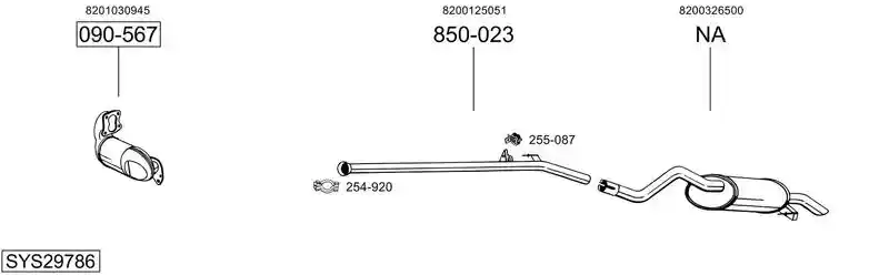 BOSAL SYS29786