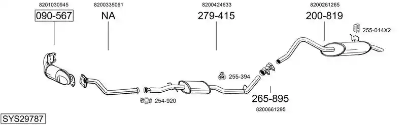 BOSAL SYS29787