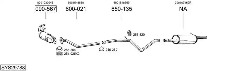 BOSAL SYS29788