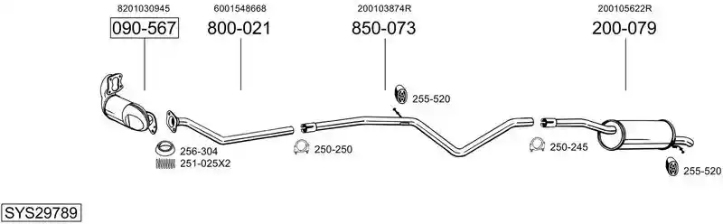 BOSAL SYS29789