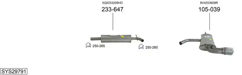 BOSAL SYS29791