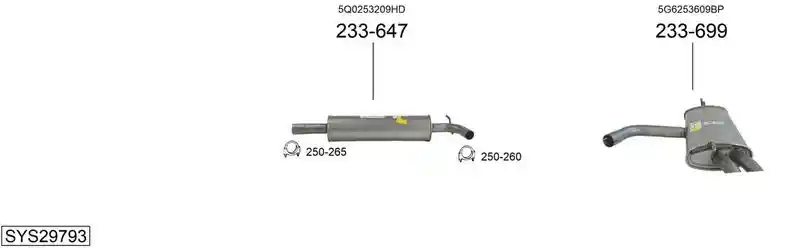 BOSAL SYS29793