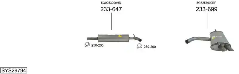 BOSAL SYS29794