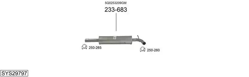 BOSAL SYS29797