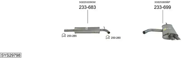 BOSAL SYS29798