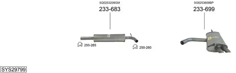 BOSAL SYS29799