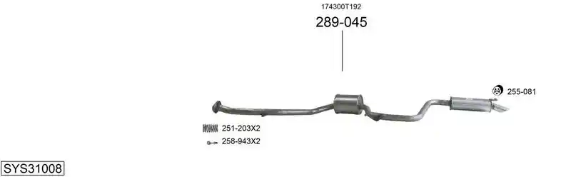 BOSAL SYS31008