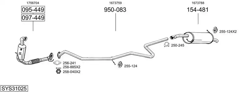 BOSAL SYS31025