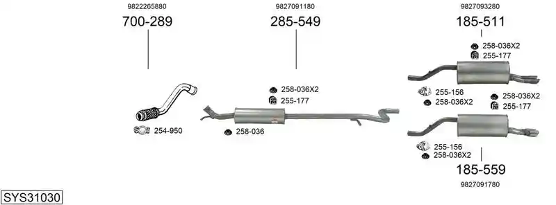 BOSAL SYS31030