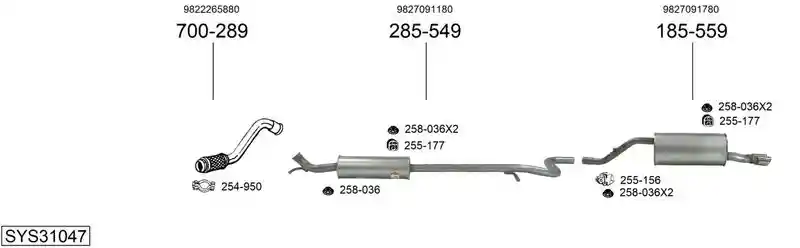BOSAL SYS31047