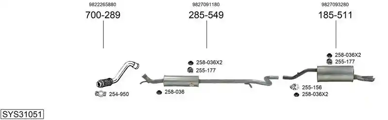 BOSAL SYS31051