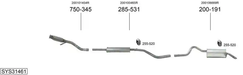 BOSAL SYS31461