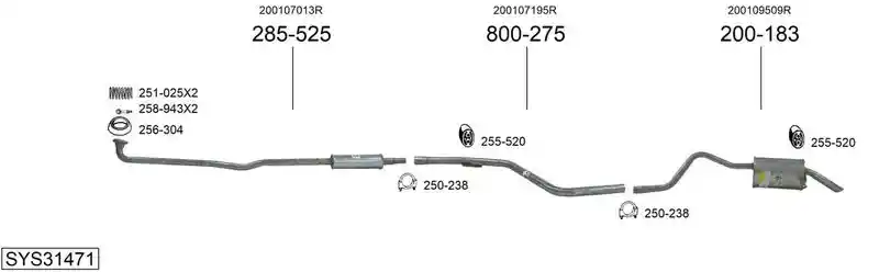BOSAL SYS31471