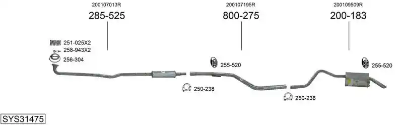 BOSAL SYS31475