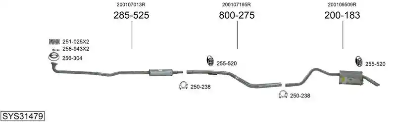 BOSAL SYS31479