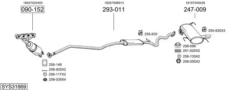 BOSAL SYS31869