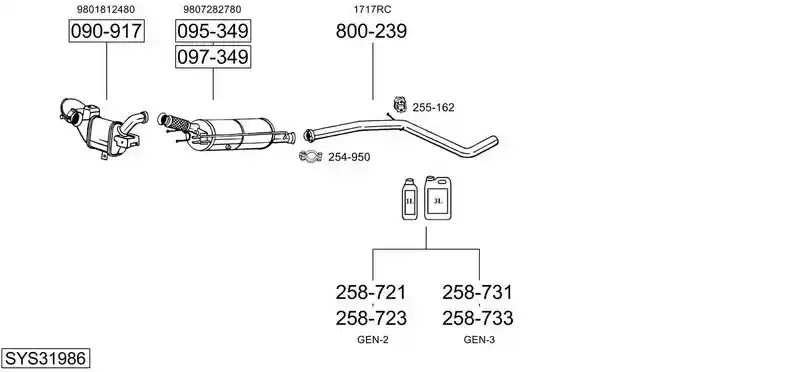 BOSAL SYS31986
