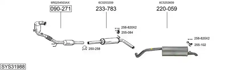 BOSAL SYS31988