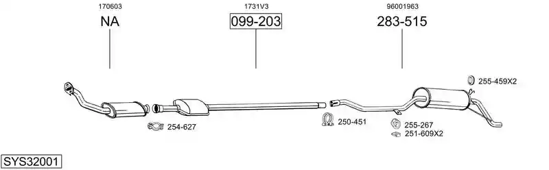 BOSAL SYS32001